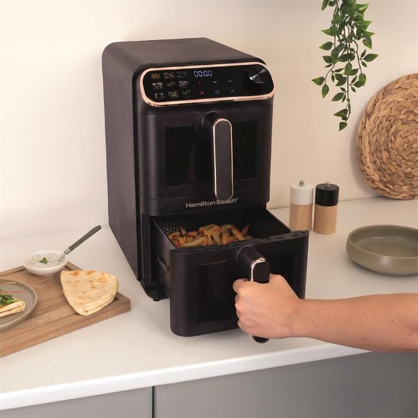 Hamilton Beach 11 L Dual Stack Smart Air Fryer Black