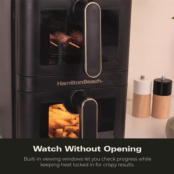 Hamilton Beach 11 L Dual Stack Smart Air Fryer Black