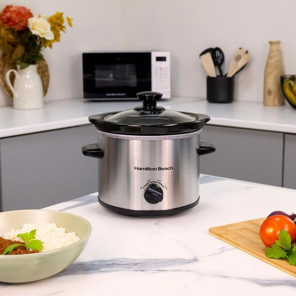 Hamilton Beach 1.8L Slow Cooker Silver Open Box