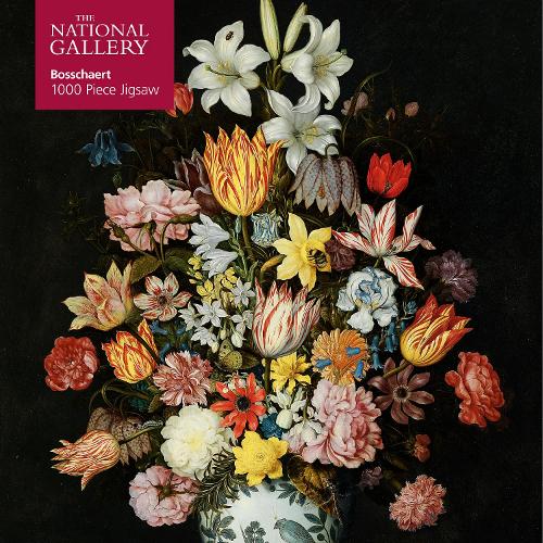 Adult Jigsaw Puzzle National Gallery: Bosschaert the Elder: A Still Life of Flowers: 1000-piece Jigsaw Puzzles