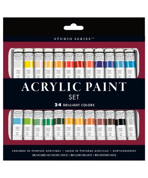 Peter Pauper Studio Series Acrylic Paint Set (24 colors)