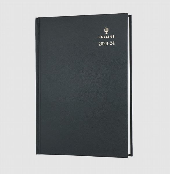 Collins  MID YEAR DIARY A5 Day to a Page - Black