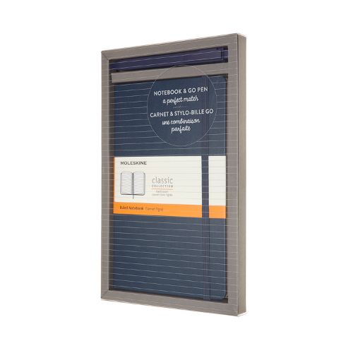 Moleskine - BUNDLE LARGE VERTICAL + GO PEN SAPPHIRE BLUE