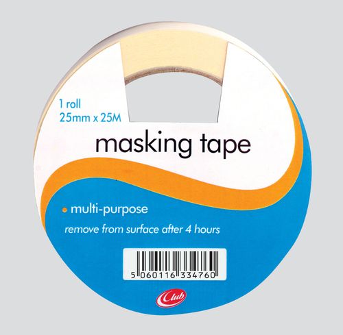 Masking Tape Roll 25mm x 25m