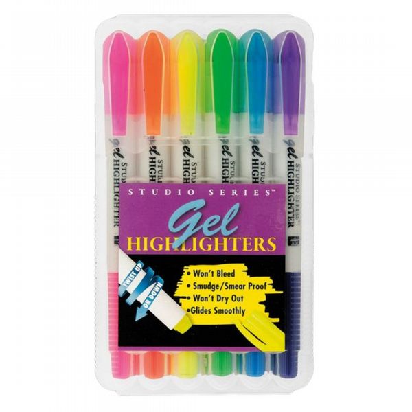 Peter Pauper Gel Highlighters (Set of 6)