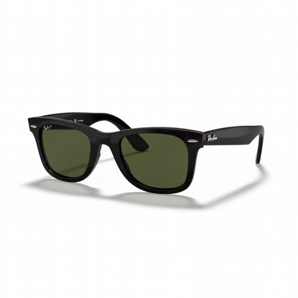 Rayban Wayfarer Black With Green Lens