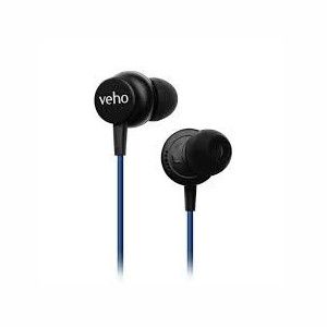 Veho Z3 Wired Earphones With Mic Blue
