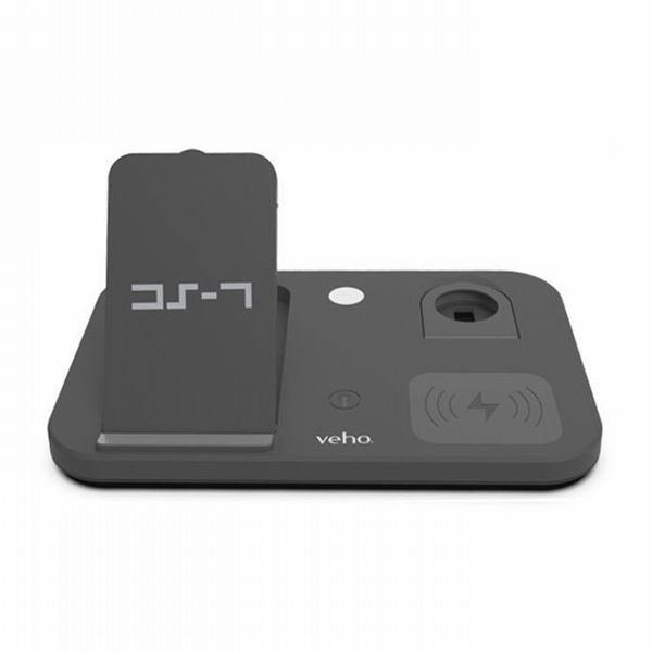 Veho DS-7 Qi Wireless Charging Station With LED Night Light