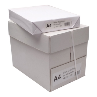 WHITEBOX COPIER PAPER A4 WHITE – 5 reams. 500 sheets each.