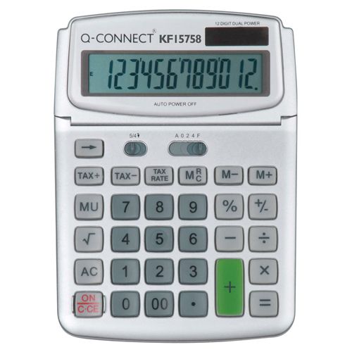 Q-Connect Large Table Top 12Dig Calculator