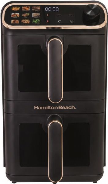 Hamilton Beach 11 L Dual Stack Smart Air Fryer Black