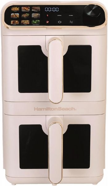 Hamilton Beach 11 L Dual Stack Smart Air Fryer Cream