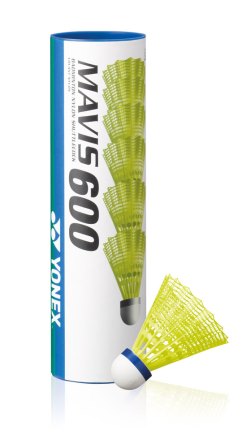 Yonex Mavis 600 Nylon Shuttles - Yellow